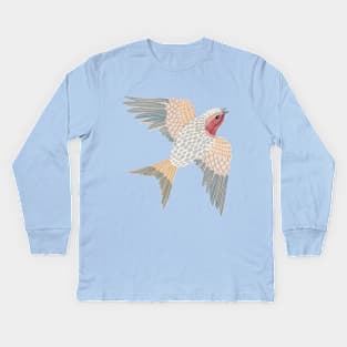 Bird in flight Kids Long Sleeve T-Shirt